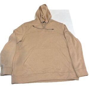 Quicksilver Hoodie Soft Pullover Size L Sweatshirt Tan Surf Skateboard Beach